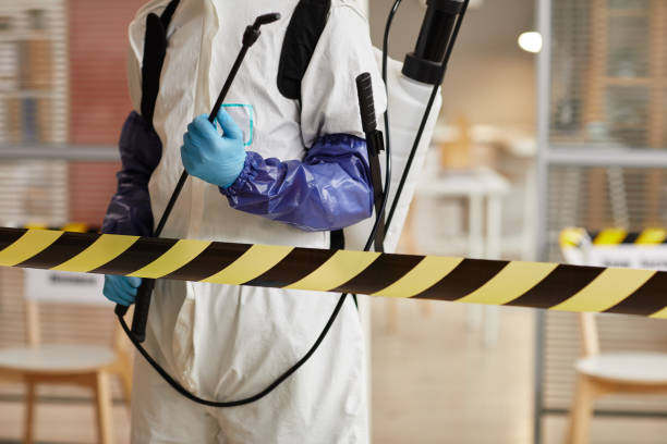 Professional Biohazard Cleanup technician working in Wolbach, NE